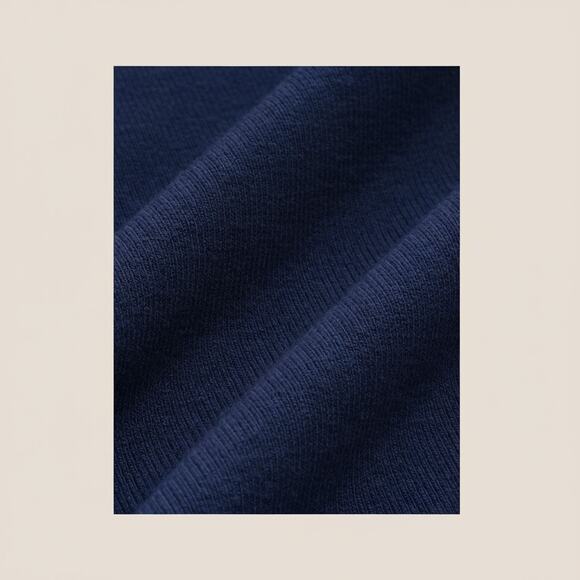 Commense Cross-Over Collar Cinched Long Sleeve Top Navy Blue Jersey NWT Size XL - Picture 5 of 6